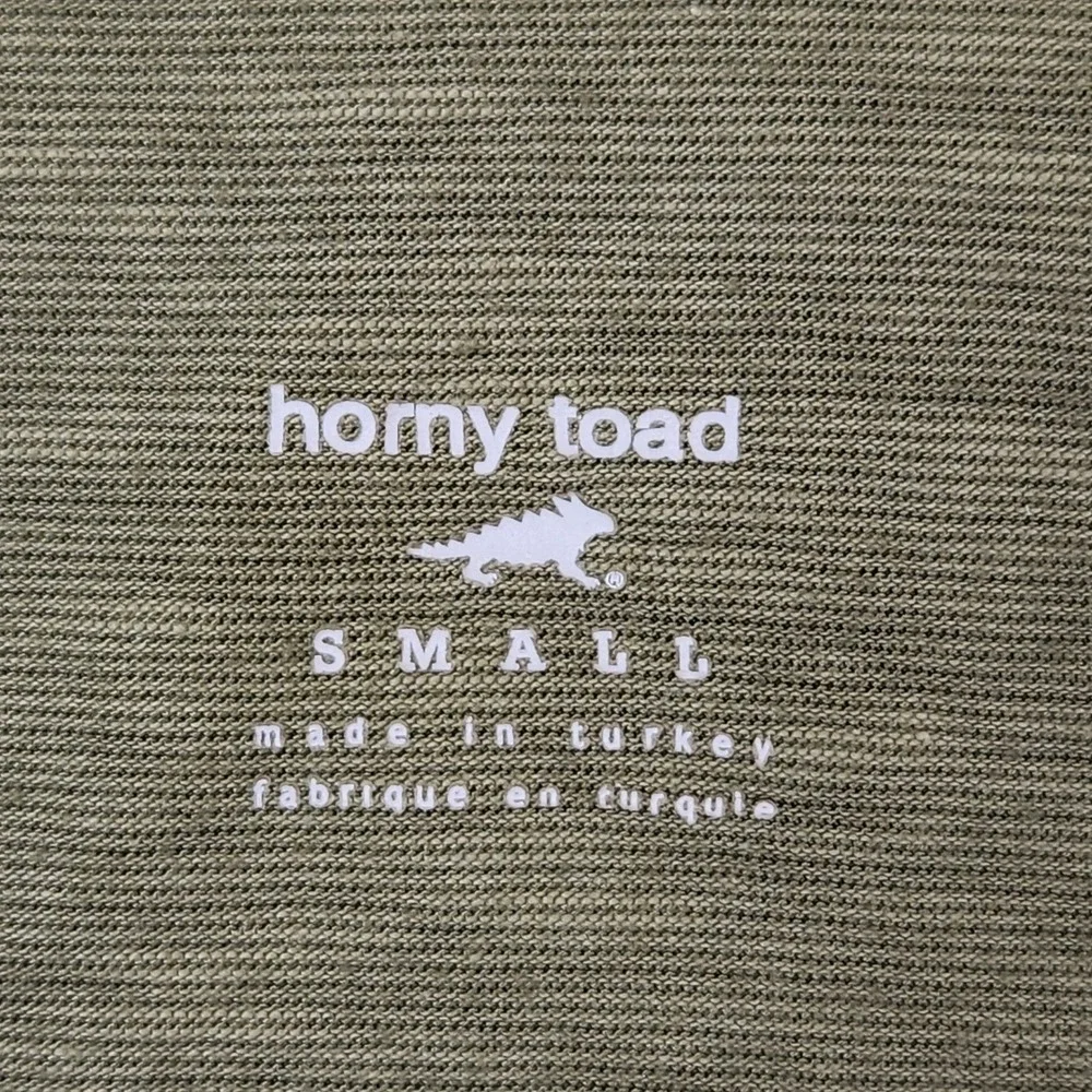Horny Toad & Co Sonja Henley Top‎ Womens Small Green Long Sleeve Organic Cotton